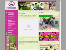 Tablet Screenshot of fundacionacude.org